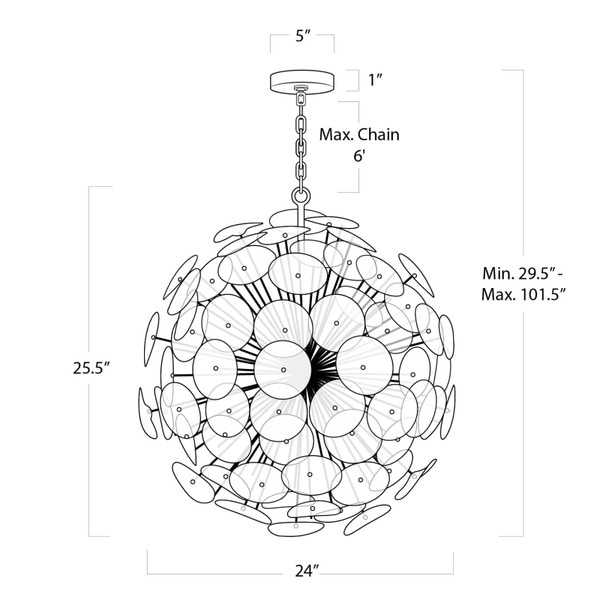 Poppy Chandelier Small